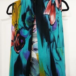 Talk of the Walk Multicolor Abstract Duster